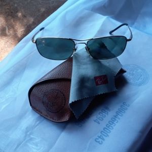 Ray ban orbs titanium 18k sunglasses